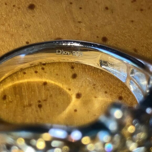 Natural Malachite Sterling Silver Ring Size 10.25 - Picture 6 of 9